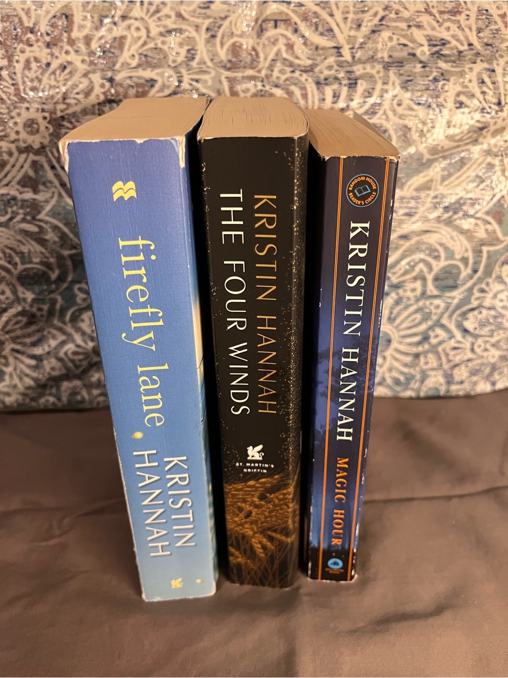 3 Book Bundle Paperback Kristen Hannah /Magic Hour /The Four Winds /Firefly Lane